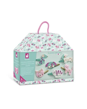 Janod set za izdelavo sponk za lase Hišni ljubljenčki