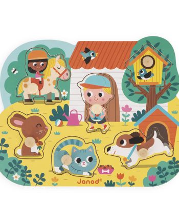 Janod lesena vstavljanka Podeželje